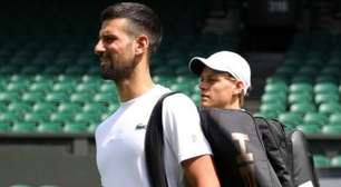 Djokovic perde treino para Sinner, mas se mostra otimista para Wimbledon