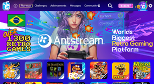 Antstream é a nostalgia de jogos retrô, aliada ao futuro do streaming