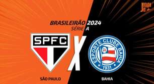 São Paulo x Bahia, AO VIVO, com a Voz do Esporte, às 14h30