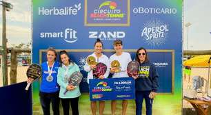 Espanhola e brasileira, ambas do top 20 mundial, levam título em Itu (SP) na 10ª etapa do Circuito Beach Tennis