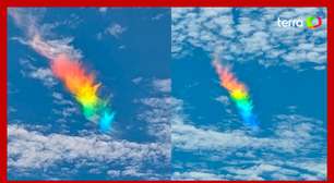 Mulher registra 'arco-íris de fogo' no céu do Canadá