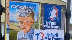 Cartaz eleitoral preconceituoso vira caso de polícia na França: 'Vamos dar um futuro às crianças brancas'