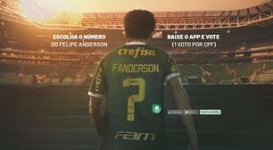 Palmeiras inova, e torcida vai escolher número de Felipe Anderson; veja as opções