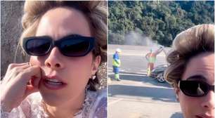 Carro de Wanessa Camargo pega fogo na estrada: 'Desespero'; veja vídeo