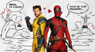 Ryan Reynolds e Hugh Jackman vêm ao Brasil promover 'Deadpool &amp; Wolverine'