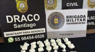 Jovem é preso em flagrante após retornar de Porto Alegre com 1kg de cocaína na bagagem