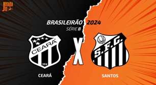 Ceará x Santos, AO VIVO, com a Voz do Esporte, às 17h30