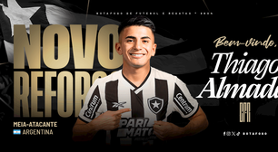 Botafogo anuncia a contratação do meia argentino Thiago Almada