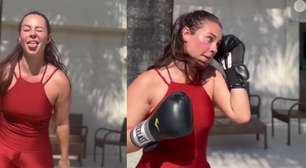 Paolla Oliveira pega pesado em vídeo de treino e volta a ser atacada por corpo: 'Se tocou que estava acima do padrão'
