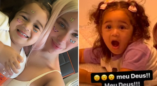 Karoline Lima muda visual para festa de 2 anos da filha e mostra reação dela; veja