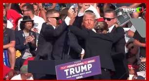 Vídeo mostra momento em que Donald Trump é atingido em comício