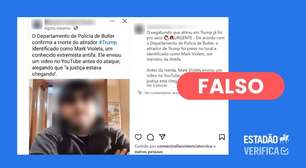 É falso que polícia tenha identificado atirador de Trump como 'Mark Violets, extremista antifa'