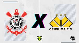 Corinthians x Criciúma: prováveis escalações, desfalques, retrospecto, onde assistir, arbitragem e palpites