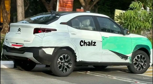 Novo Citroën Basalt é flagrado quase sem camuflagem na Índia