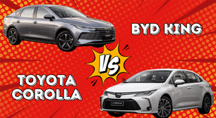 4 itens em que o BYD King supera o Toyota Corolla híbrido