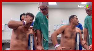 Médico coloca ombro de paciente no lugar e reação dele viraliza