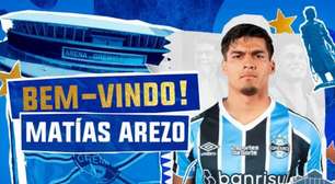 Grêmio anuncia contratação do atacante Matías Arezo