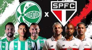 Juventude x São Paulo; onde assistir ao vivo | escalações | arbitragem