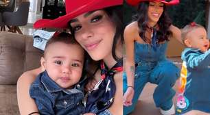 Aos 9 meses, Mavie arrasa com look personalizado em aniversário de 'melhor tia' após polêmica de Bruna Biancardi e irmã de Neymar