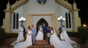 Cinco primos se casam e param cidade do interior de SP com festa de arromba