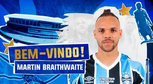 Grêmio anuncia a contratação do atacante Martin Braithwaite