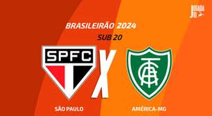 São Paulo x América-MG (Brasileirão Sub-20): onde assistir e escalações