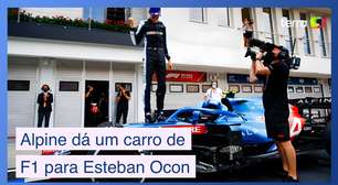 Alpine dá um carro de F1 para o piloto francês Esteban Ocon