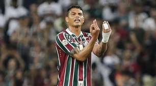 A reação de Thiago Silva após a vitória do Fluminense