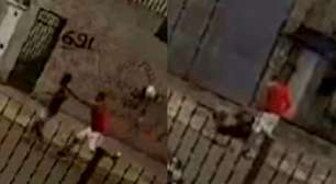 Imagens fortes! Polícia procura homem que matou outro com 'pisões' em Curitiba