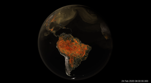 Estudo da Nasa mostra gás carbônico se movendo pela atmosfera; veja vídeo