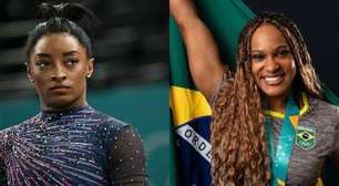 Simone Biles faz salto 'perfeito' em treino e acirra rivalidade com Rebeca Andrade nas Olimpíadas
