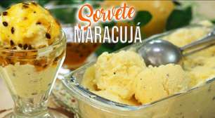 Receita de sorvete cremoso de maracujá que é uma opção perfeita o fim de semana