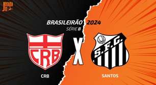 CRB x Santos, AO VIVO, com a Voz do Esporte, às 17h