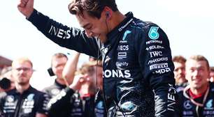 F1: Russell surpreende e lidera dobradinha da Mercedes em Spa