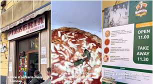 'Melhor pizzaria do mundo' serve apenas 4 sabores que custam em média R$ 30 cada