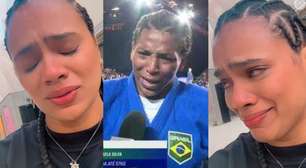 'Eu te amo não pelas medalhas': mulher da judoca Rafaela Silva chora diante de derrota e faz post comovente para a atleta