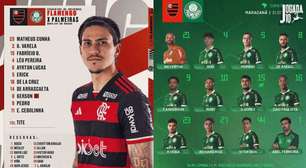 Flamengo e Palmeiras escalados para o jogo desta quarta. Confira!
