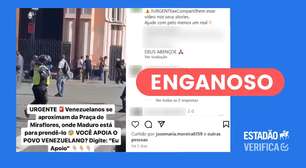 Vídeo não mostra manifestantes chegando ao Palácio Miraflores para prender Maduro