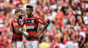 Gabigol e Bruno Henrique iniciam jogo juntos pela terceira vez no Flamengo em 2024; relembre