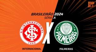 Internacional x Palmeiras: onde assistir, escalações e arbitragem
