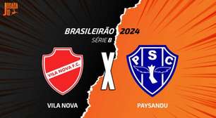 Vila Nova x Paysandu: onde assistir, escalações e arbitragem