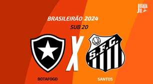 Botafogo x Santos (Brasileirão Sub-20): onde assistir e escalações