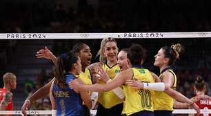 Brasil desconhece a Turquia e conquista o bronze no vôlei feminino dos Jogos de Paris