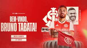 Internacional oficializa a contratação de Bruno Tabata