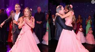 Lindíssimos! Rafaella Justus dança com Roberto Justus e César Tralli em festa de 15 anos; web reage: 'Família linda'