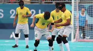 Brasil empata com a China no futebol de cegos e se classifica para semifinal