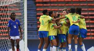 Brasil goleia França e avança de fase no mundial sub-20 feminino