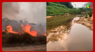 Rios secos, fogo e fumaça: vídeos mostram situação no Acre em meio às queimadas na Amazônia