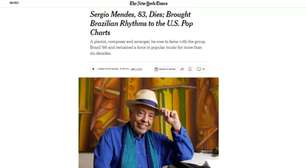 Imprensa internacional repercute morte de Sergio Mendes