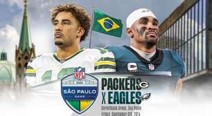 Packers x Eagles: hoje tem o primeiro jogo da NFL no Brasil